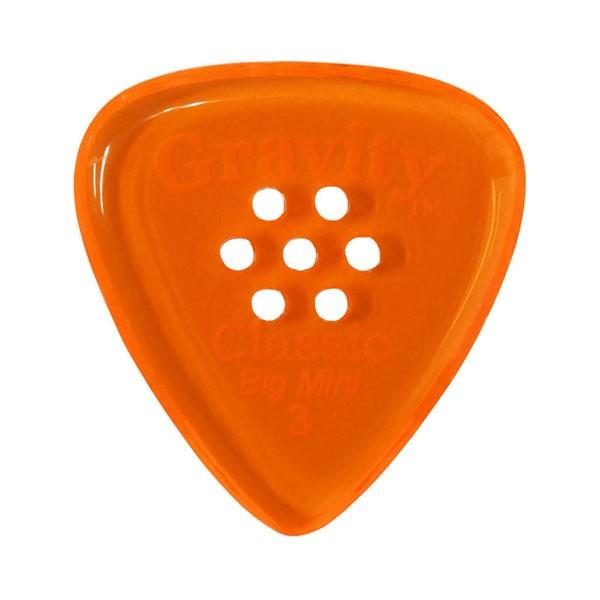 GRAVITY GUITAR PICKS sbN NVbNErbO~j }`z[ m3.0 mm with Multi-Hole, Orangen 