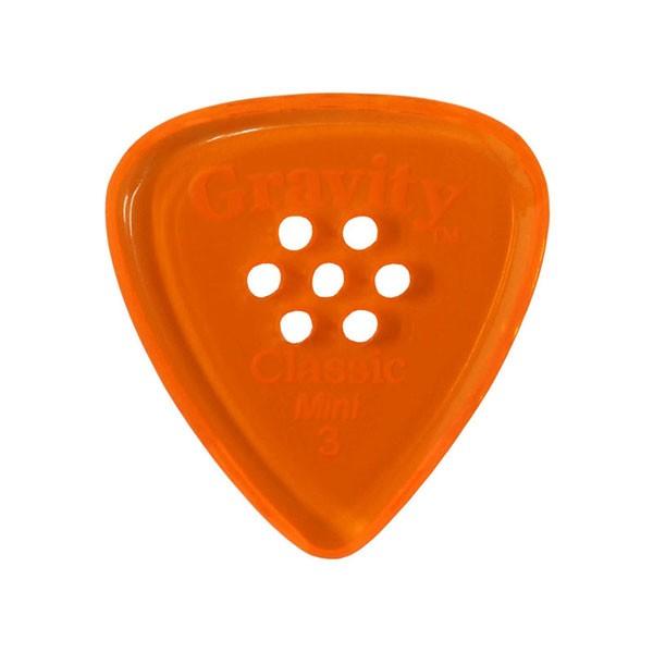 GRAVITY GUITAR PICKS sbN NVbNE~j@}`z[ m3.0 mm with Multi-Hole, Orangen 