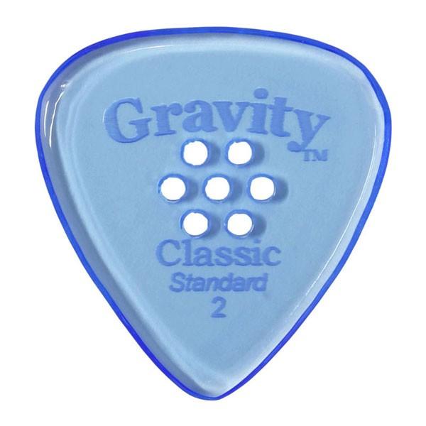 GRAVITY GUITAR PICKS sbN NVbNEX^_[h }`z[m2.0 mm with Multi-Hole, Bluen