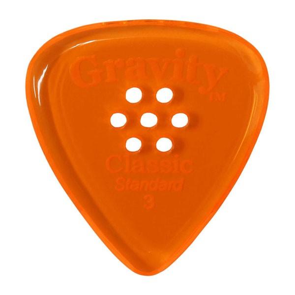 GRAVITY GUITAR PICKS sbN NVbNEX^_[h }`z[ m3.0 mm with Multi-Hole, Orangen
