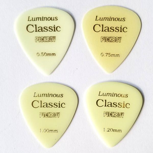 PICKBOY[ピックボーイ]　VINTAGE CLASSIC LUMINOUSティアドロップ　GP-18形状：ティアドロップ材質：セルロイド加工：蓄光販売単位：1枚厚さ：0.50mm GP-18/05 JAN:45342032104620...