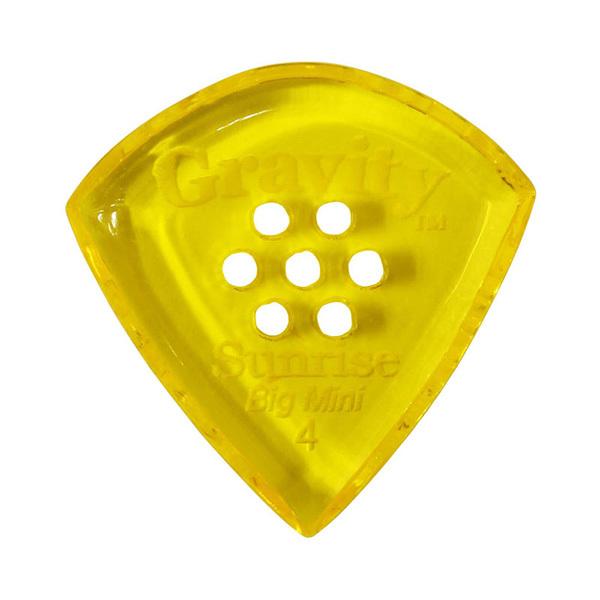 GRAVITY GUITAR PICKS sbN@TCY@rbO~j@}`z[@m4.0 mm with Multi-Hole, Yellown@
