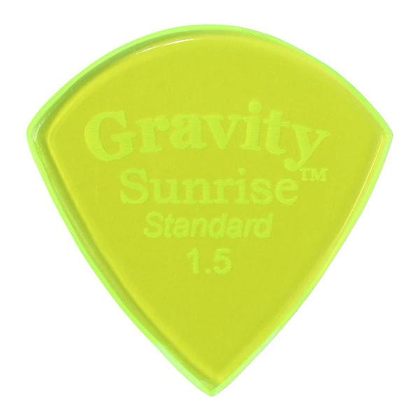 GRAVITY GUITAR PICKS sbN@TCY@X^_[h@m1.5mm, Fluorescent Greenn@