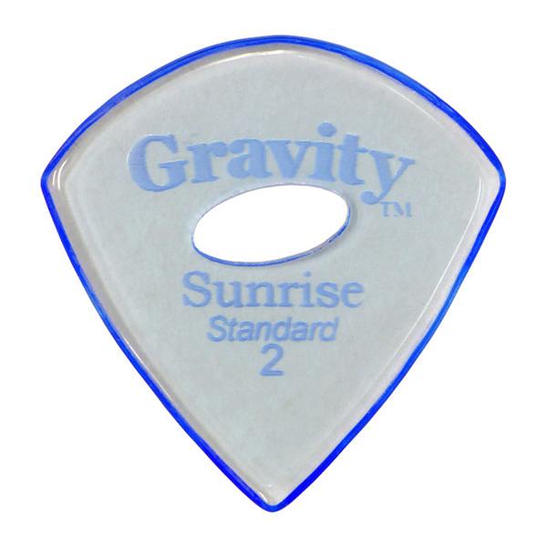 GRAVITY GUITAR PICKS sbN@TCY@X^_[h@GvXObvz[@m2.0 mm with Elipse Grip Hole, Bluen@