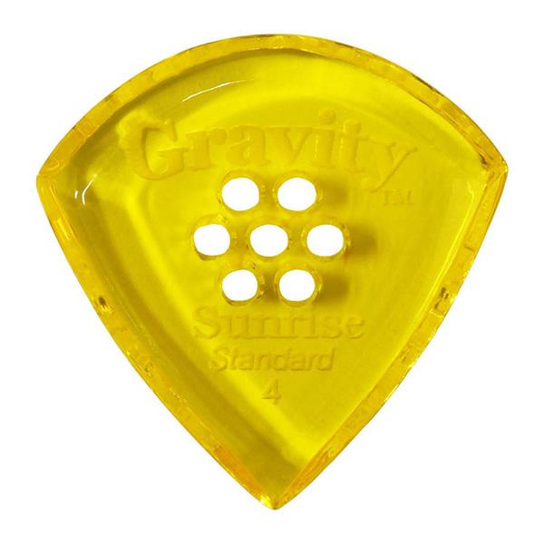 GRAVITY GUITAR PICKS sbN@TCY@X^_[h@}`z[@m4.0 mm with Multi-Hole, Yellown@