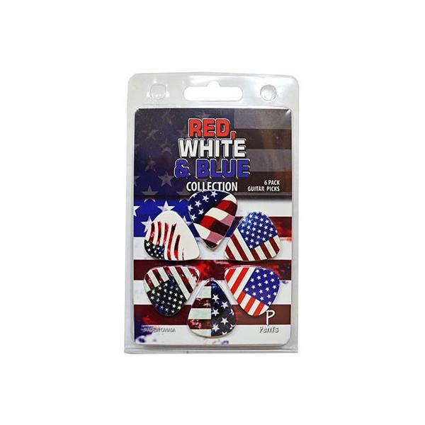 Perri's ピック 6PICKS THE RED, WHITE AND BLUE 6枚セット
