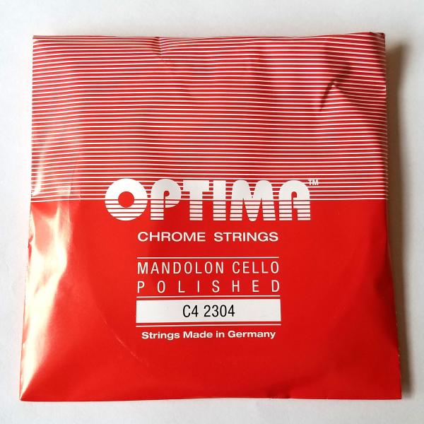 レッド　マンドチェロ用テンション：ノーマル巻弦ラウンドワウンド2本入っています