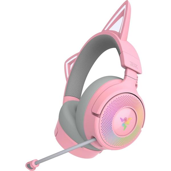 Razer レイザー Kraken Kitty V3 Pro Quartz Pink Edition ワイヤレス ゲーミングヘッドセット
