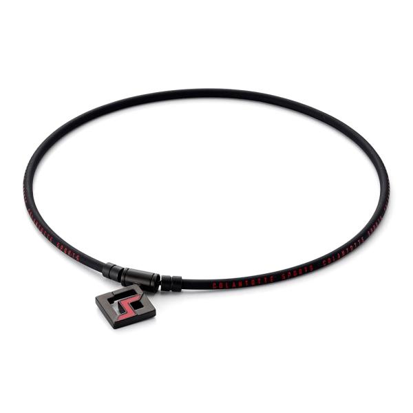 [コラントッテ] SPORTS PRO マグチタンネックレス SG160 CO磁気ネックレスS160 ループ：ブラック×レッド トップ：ブラックチタン×レッド L 51cm