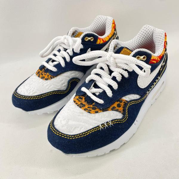【未使用】 ナイキ エアマックス 1 プレミアム スニーカー ネイビー×ホワイト 25.5cm FJ4452-432 NIKE AIR MAX 1 PREMIUM ◆2003