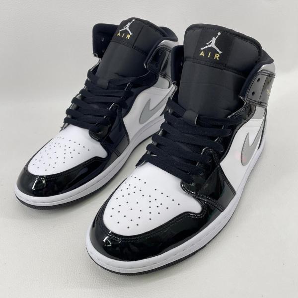 【未使用】 ナイキ エア ジョーダン 1 ミッド SE スニーカー ブラック×ホワイト 28.5cm HV0789-010 NIKE AIR JORDAN 1 MID SE ◆2003