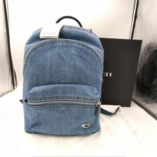 COACH 未使用同等 コーチ チャーターバックパック CR764 デニム COACH 未使用同等 コーチ チャーターバックパック CR764 デニム