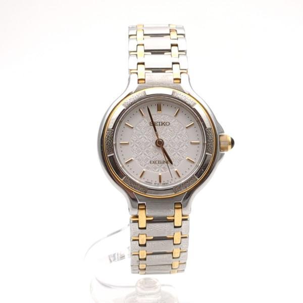 極美品　稼働品　SEIKO　エクセリーヌ　クォーツ　シルバー　レディース　腕時計 SEIKO（セイコー） 保証付】セイコー エクセリーヌ 3F31-0B80 クオーツ