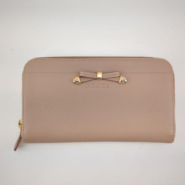 プラダ 長財布 サフィアーノ ピンクベージュ 1M0506 PRADA プラダ 長財布 サフィアーノ ピンクベージュ 1M0506 PRADA