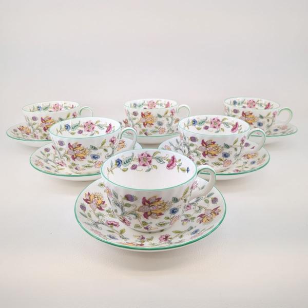 2/2まで限定破格値 ミントンのソーサーセット6脚セット MINTON（ミントン） 未使用品 カップ＆ソーサー ハドンホール 6Pセット