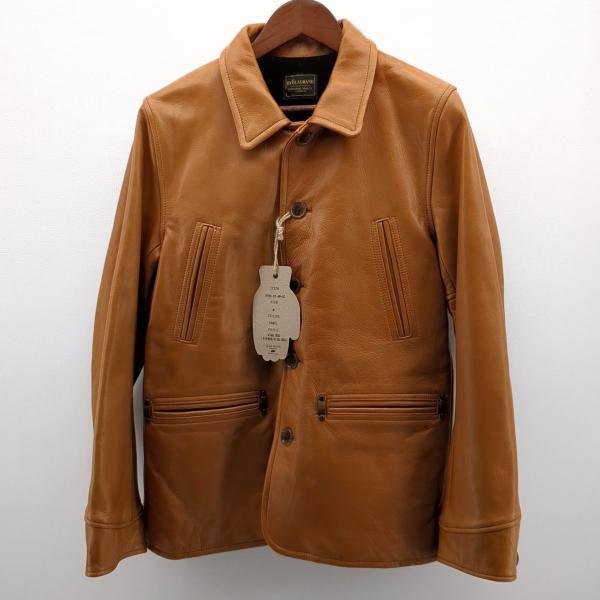 未使用品 グラッドハンド メンズ ブラウン SIZE M レザージャケット 
