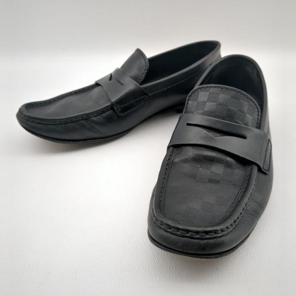 ルイヴィトン ローファー SIZE 8M ダミエ ブラック LOUIS VUITTON