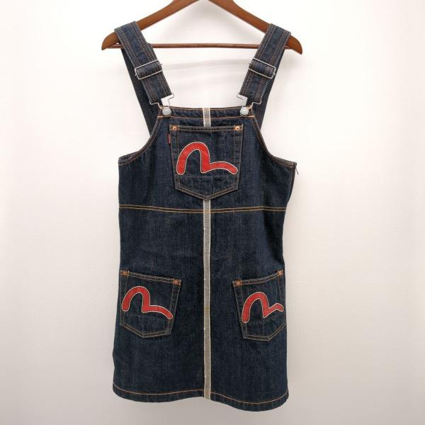 EVISU（エヴィス） サロペット デニムスカート インディゴ SIZE M ミニ