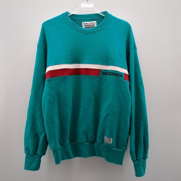 WACKO MARIA ワコマリア WMC-SS11 24FW グリーン MIDDLE WEIGHT SWEAT SHIRT L WACKO MARIA（ワコマリア） スウェット グリーン SIZE L 24FW WMC-SS11