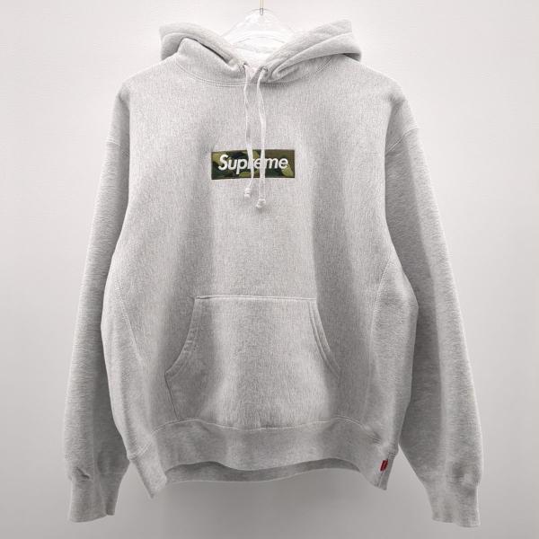 Supreme（シュプリーム） フードパーカー ライトグレー SIZE M