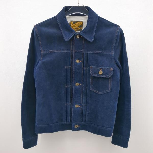 ワイツーレザー レザージャケット スエード ブルー SIZE 36 Y
