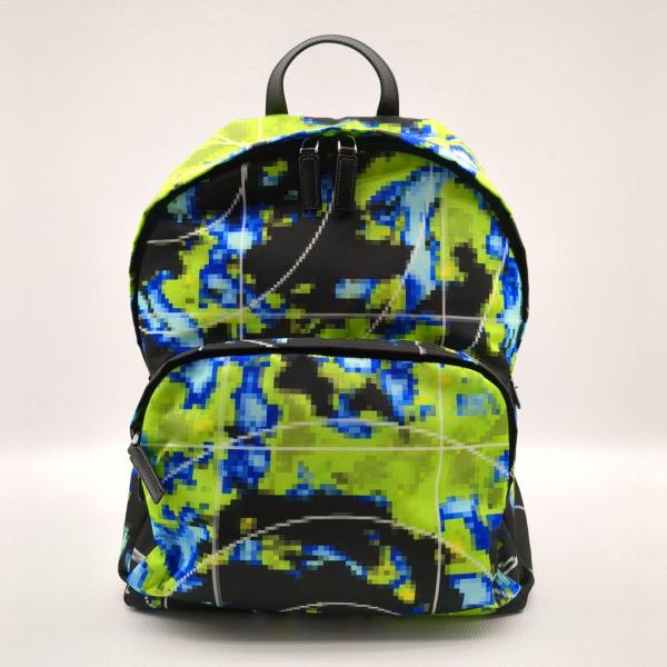PRADA プラダ リュック レーダー 2VZ066 ブラック×グリーン PRADA プラダ リュック レーダー 2VZ066 ブラック×グリーン