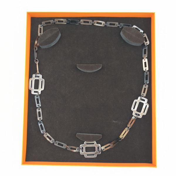 HERMES エルメス　バッファローホーン　リズム　ネックレス エルメス ネックレス リズム ロング バッファローホーン HERMES
