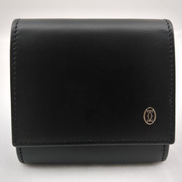 ■美品■　カルティエ パシャ ケース 財布 小銭入れ レザー ブラック  L3000205 箱 【386305】2 Cartier（カルティエ） パシャ コインケース ブラック L3000205 レザー