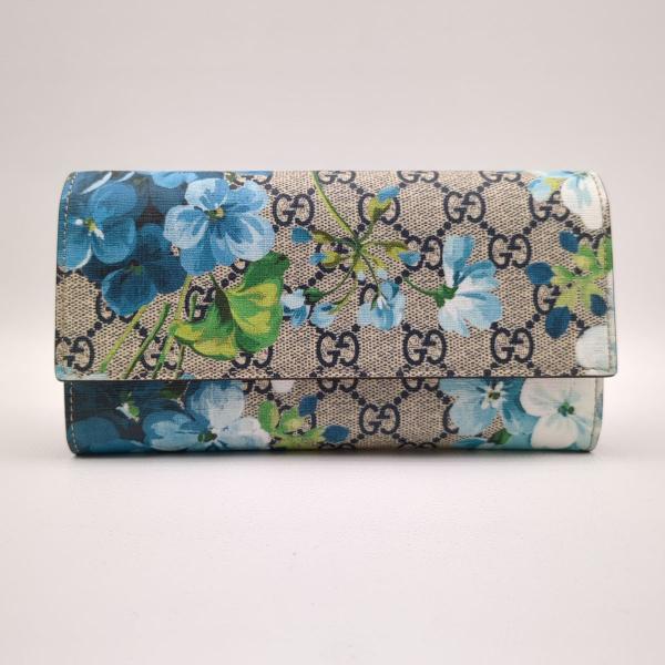 GUCCI グッチ 二つ折り財布 GGブルームス 546367 フラワー柄 GUCCI グッチ 二つ折り財布 GGブルームス 546367 フラワー柄