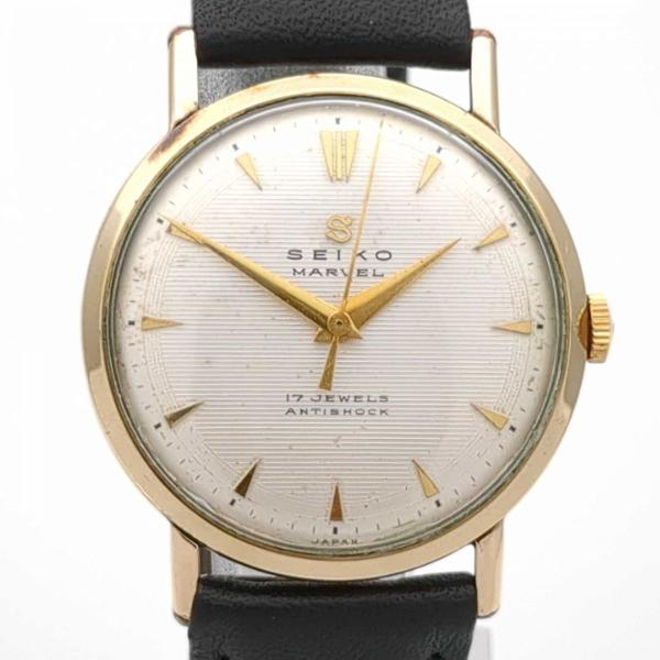 SEIKO セイコー MARVEL マーベル 14022 手巻き腕時計 現状品 SEIKO（セイコー） マーベル 17石 アンチショック 14022 手巻き メンズ