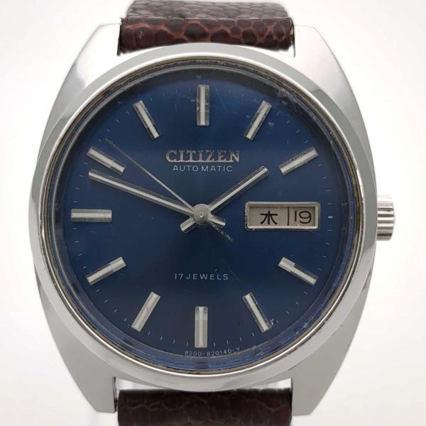 CITIZEN（シチズン） デイデイト 4-820118 17石 自動巻き ブルー文字盤
