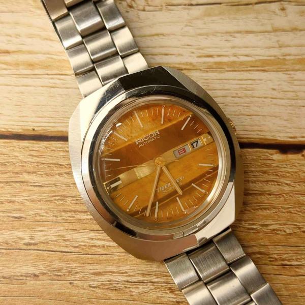 リコー タイガーアイ V5 30石 自動巻き アンティーク 腕時計 RICOH