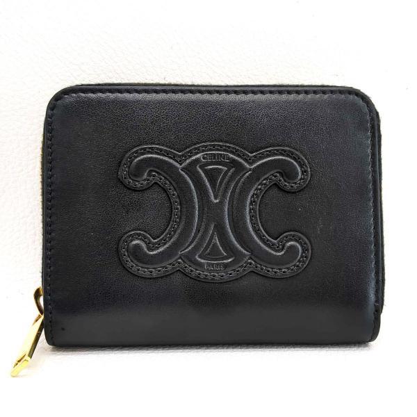CELINE（セリーヌ） 財布 コンパクトジップウォレット トリオンフ ロゴ