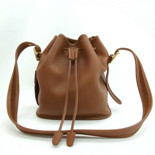 COACH（コーチ） 巾着 ショルダーバッグ 9952 レザー ブラウン