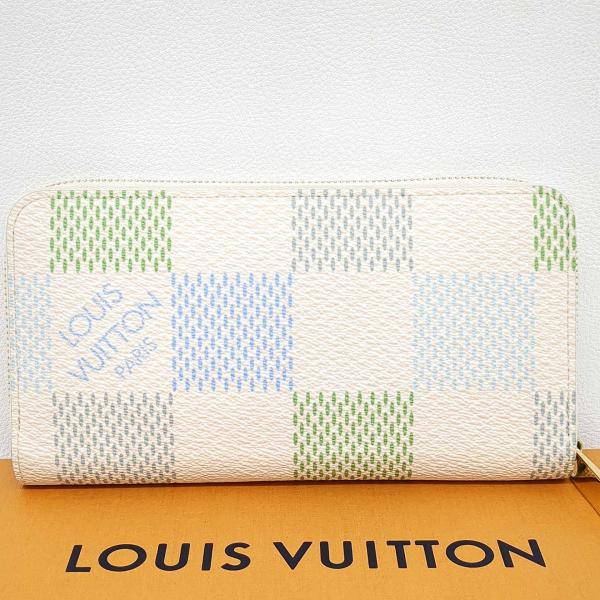 ルイヴィトン ジッピーウォレット N40748 ダミエ リシャス ピスタチオ