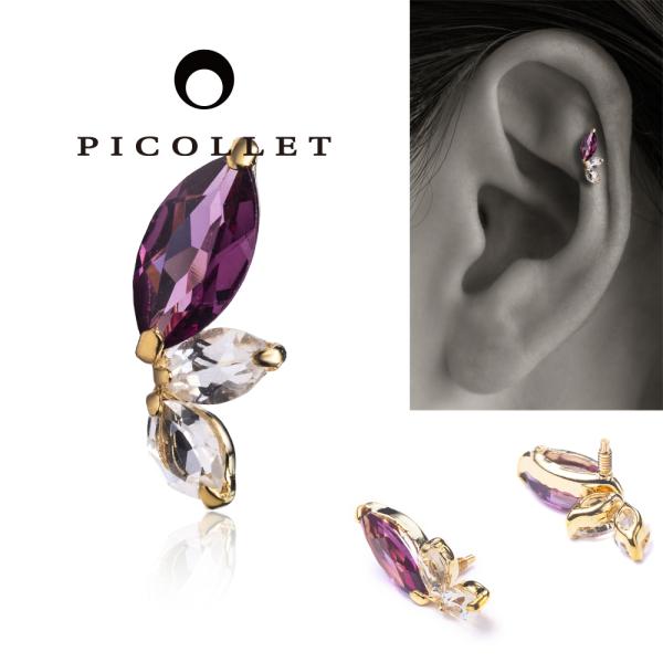 ヘリックスをオシャレに ワインレッドのマーキースガーネットを差し色に 軟骨ピアスおしゃれコーデ Bpp San Ds2857j 02 Yg Picollet 通販 Yahoo ショッピング