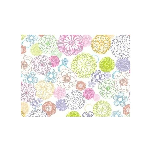 期間限定SALE!！白磁用転写紙 パステルダリア / dahlia 花柄