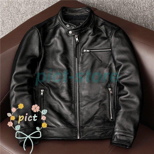 店長おすすめ ライダースジャケット メンズ シングル 革ジャン 本革 レザージャケット 皮ジャン バイク 立ち襟 防風 ブルゾン B系 秋冬 冬服 Kiko 1530xm126 Pict 通販 Yahoo ショッピング