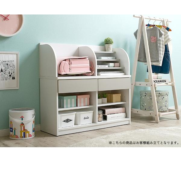 ランドセルラック キッズラック 子供部屋 インテリア 収納 棚 絵本棚 絵本ラック 本棚 Valor(バロル) 幅84cm 1088118