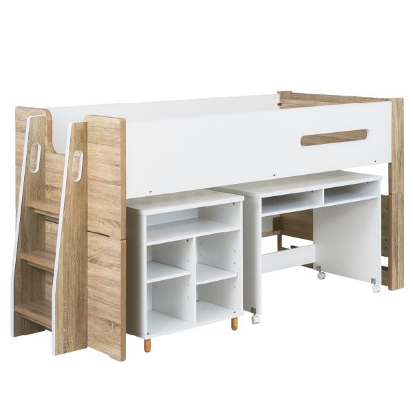 ※こちらの商品はお客様組み立てとなります。※組み立て方や若干の個体差によって、表記サイズと完成形のサイズに多少の誤差が生じる場合がございます。予めご了承ください。※チェア、ライト等は別売りとなります。■サイズベッド外寸：W229 x D10...