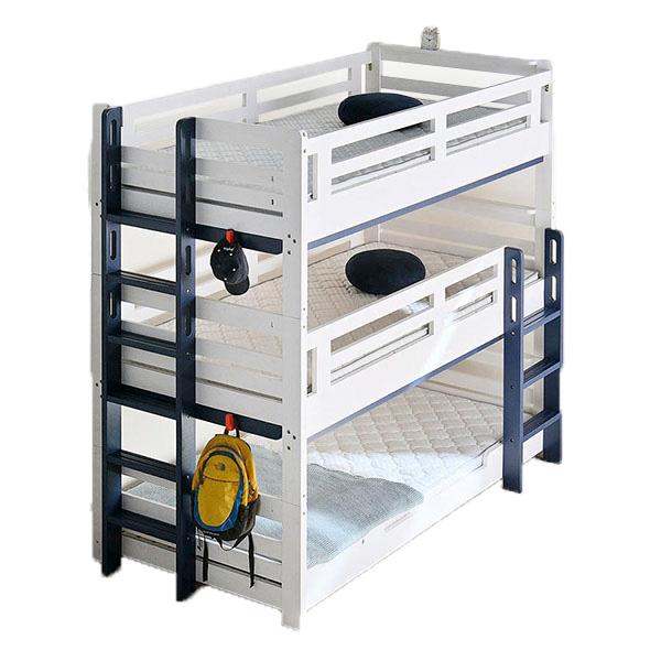 ※お客様組立となります。※フックに重いものは掛けられません。※3段ベッド単品ページとなります。マットレス、シーツ、バッグ、衣類などは商品に付属しておりません。※木の成長過程や乾燥によって発生したひび、欠け、補修、若干の小傷、各パーツごとの若...