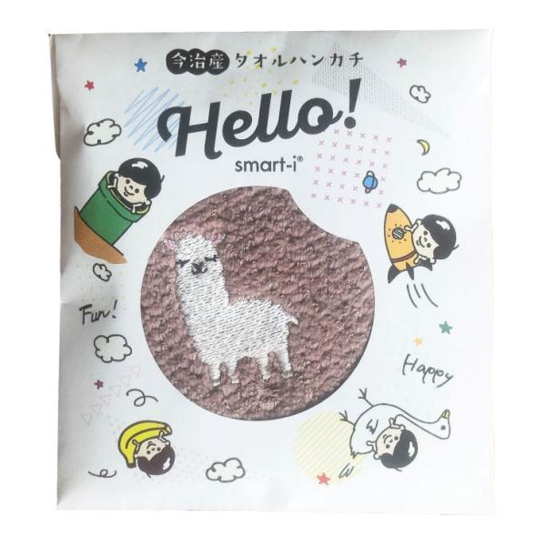日本製 タオルハンカチ ミニタオル ミニハンカチ 刺繍ハンカチ おしゃれ かわいい コンパクト アニマル 動物 男の子 女の子 TOWEL COMPANY 今治産 単品 6色対応