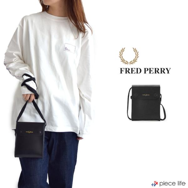 FRED PERRY◆PRNT LRL WRTH RPSTP ショルダーバッグ Fred Perry Prnt Lrl Wrth Rpstp Side Bag Black Messenger