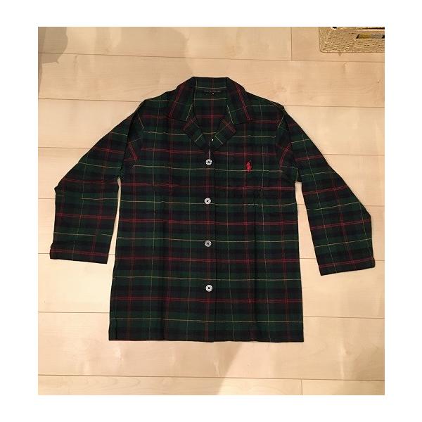 Polo Ralph Lauren ポロ ラルフ ローレン ｍ ｌ いよいよ人気ブランド プレード レディース No 5607 長袖パジャマ グリーン