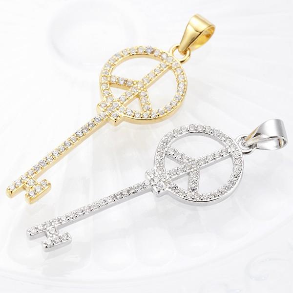 ネックレス ペンダント シルバー925製 低アレルギー キー 鍵 ピース ネックレス ペンダント シルバー925製 低アレルギー キー 鍵 ピース