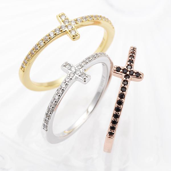 e.m. silver 9号 ジルコニア クロス リング 指輪 十字架 e.m. silver 9号 ジルコニア クロス リング 指輪 十字架 - メルカリ