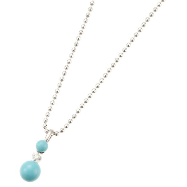 ターコイズ　42センチ　ネックレス アクセサリー　ジュエリー　ペンダント ネックレス シルバー925 メンズ レディース ペンダント チェーン