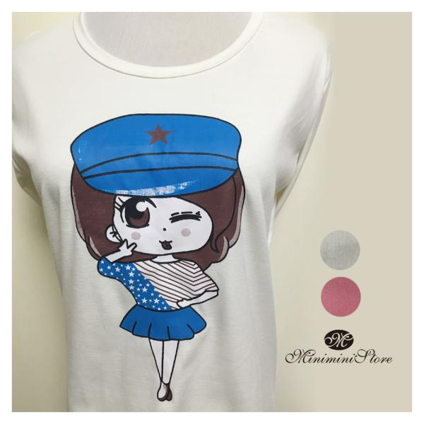 Tシャツ レディース 秋冬 カットソー イラスト トップス 長袖 綿 派手 柔らかい Con Imedia Net