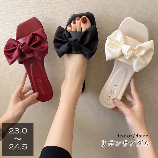 【大きめのリボンCUTE♡25P】CHANEL サンダル CHANEL - 未使用さん♥CHANELシャネル リボンサンダル 36.5C