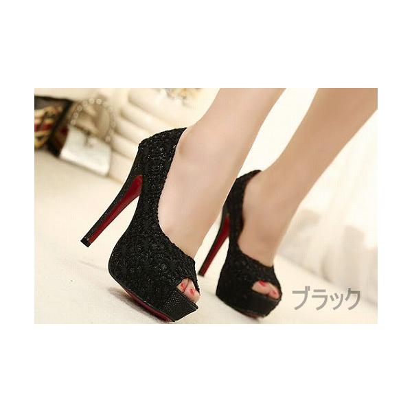 トレンド大本命総レースパンプスヒール 結婚式全2色 Leprincenoir Restaurant Fr